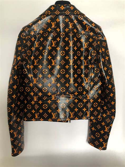 lv printed leather